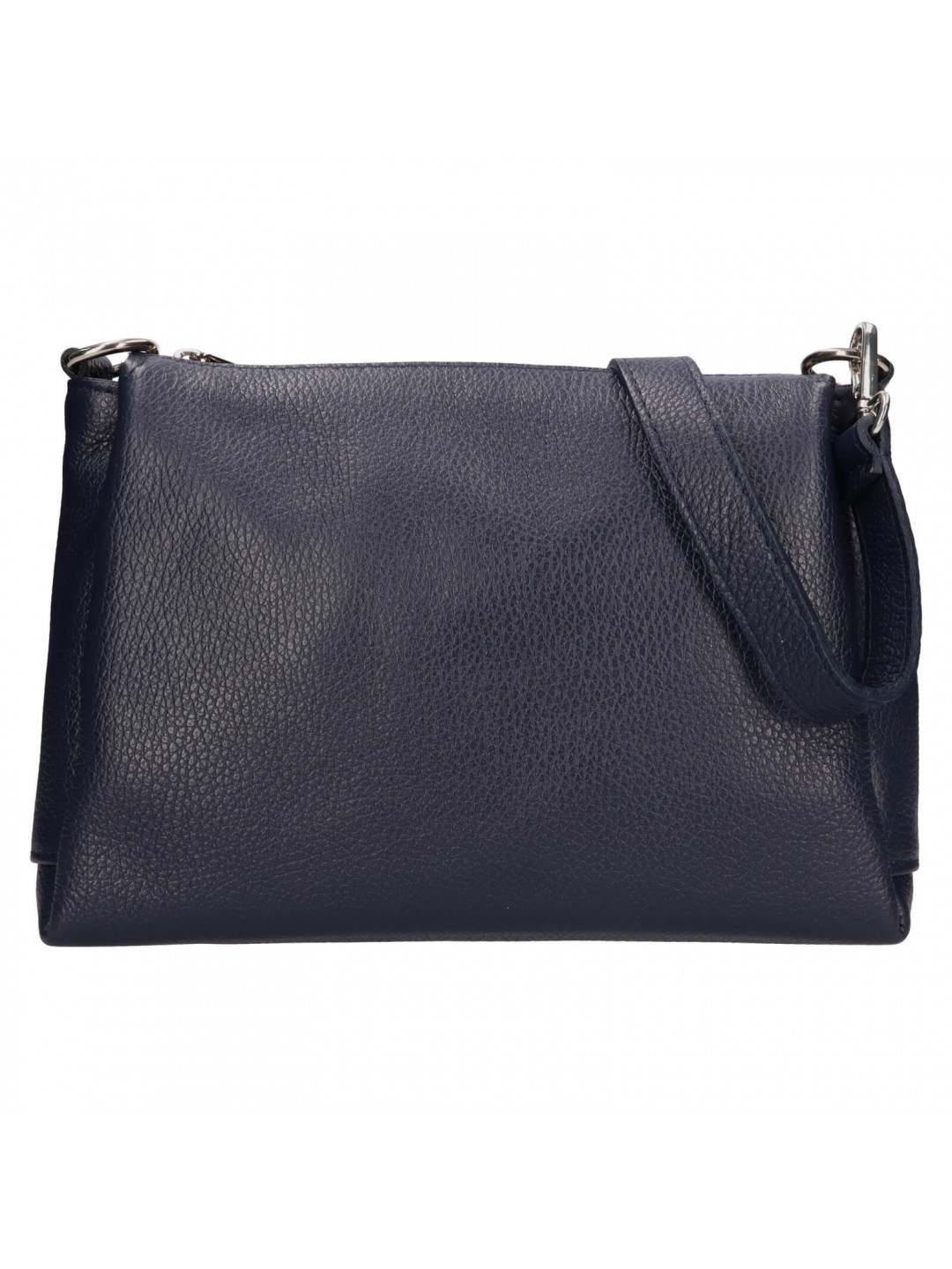 Dámská kožená crossbody kabelka Italia Tamara – tmavě modrá